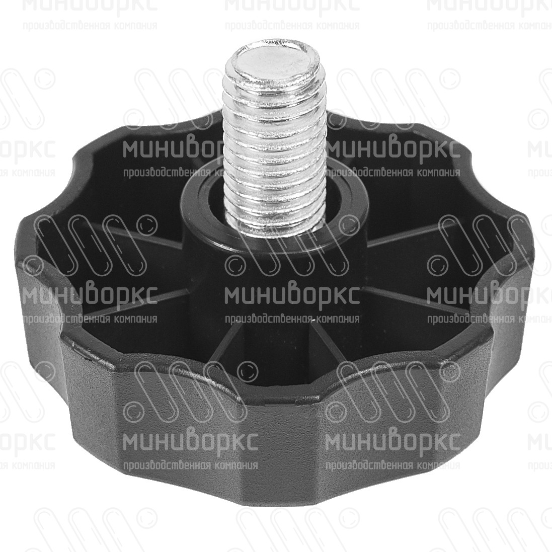 Фиксатор пластиковый с рукояткой m12x20 60 – Ф60М12-20БН | картинка 1