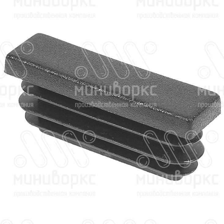 Заглушки для прямоугольной трубы 35x10 – ILR35x10-GRIGIO | картинка 1