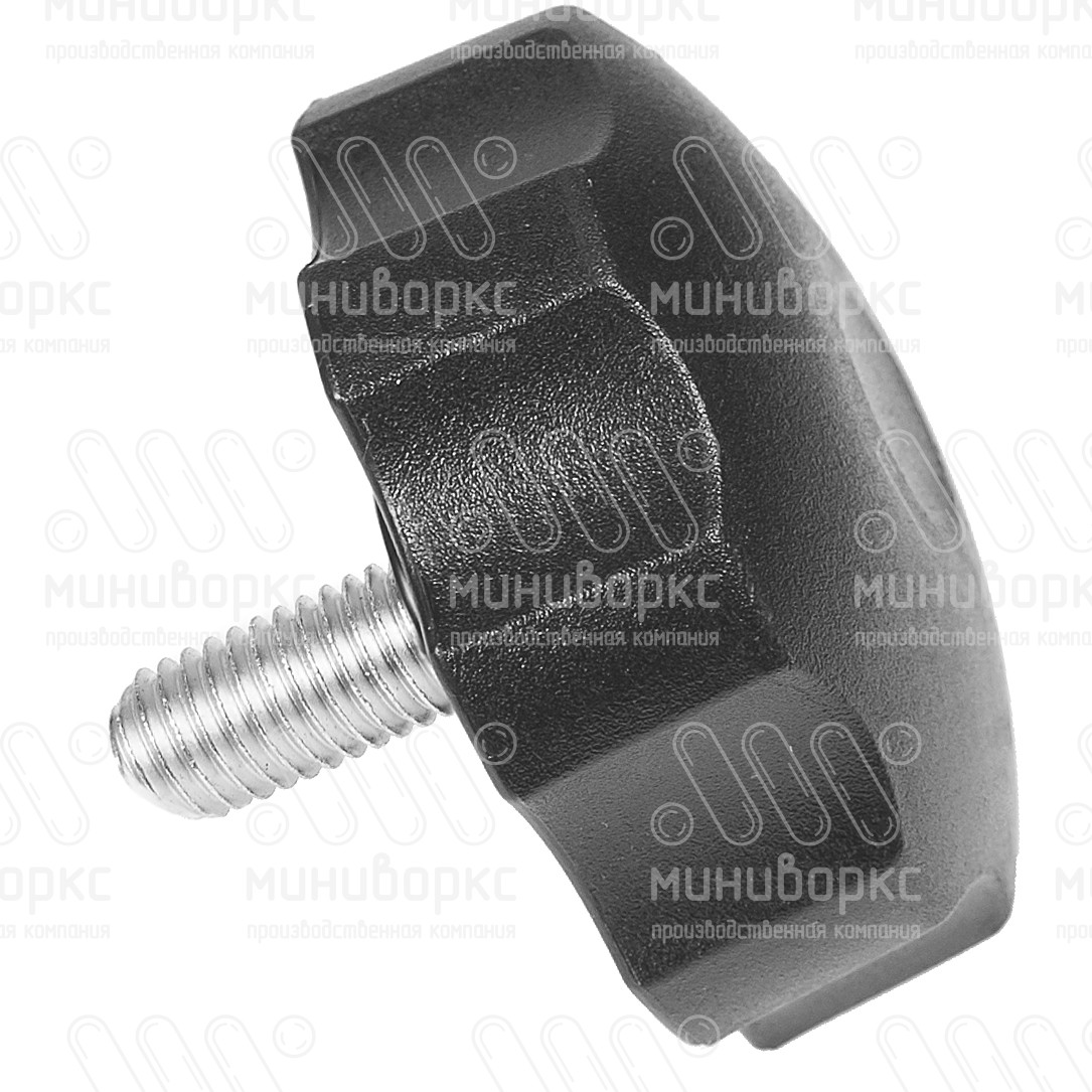 Фиксатор пластиковый с рукояткой m12x35 60 – Ф60М12-35ЧН | картинка 2