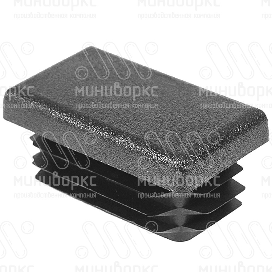 Заглушки для прямоугольной трубы 35x20 – ILR35x20-GRIGIO | картинка 1