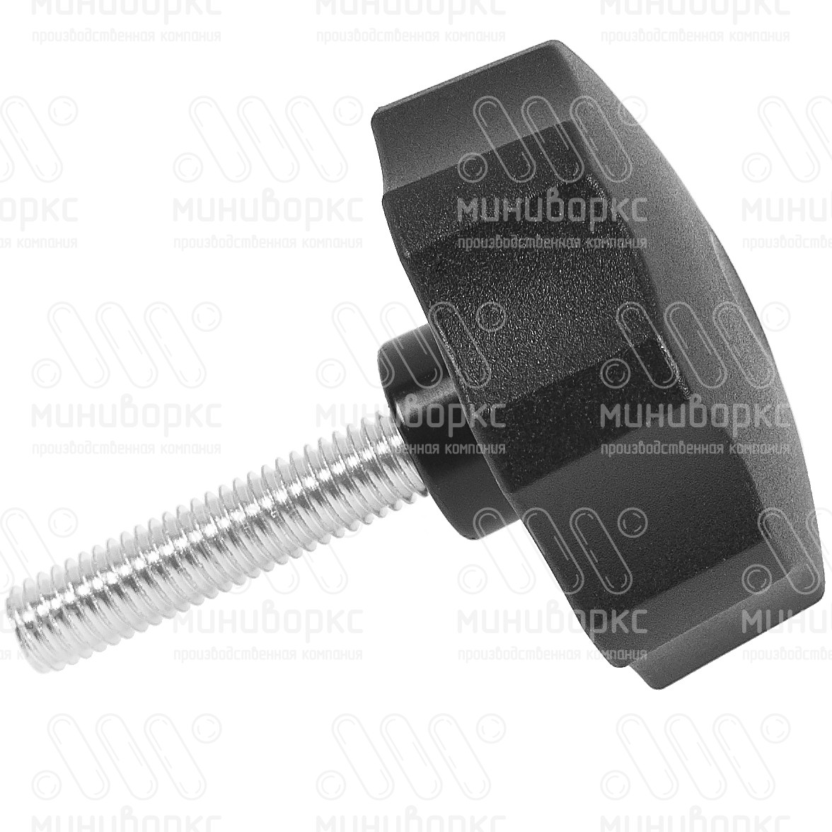 Фиксатор пластиковый с рукояткой m10x40 50 – Ф50М10-40ЧС | картинка 2