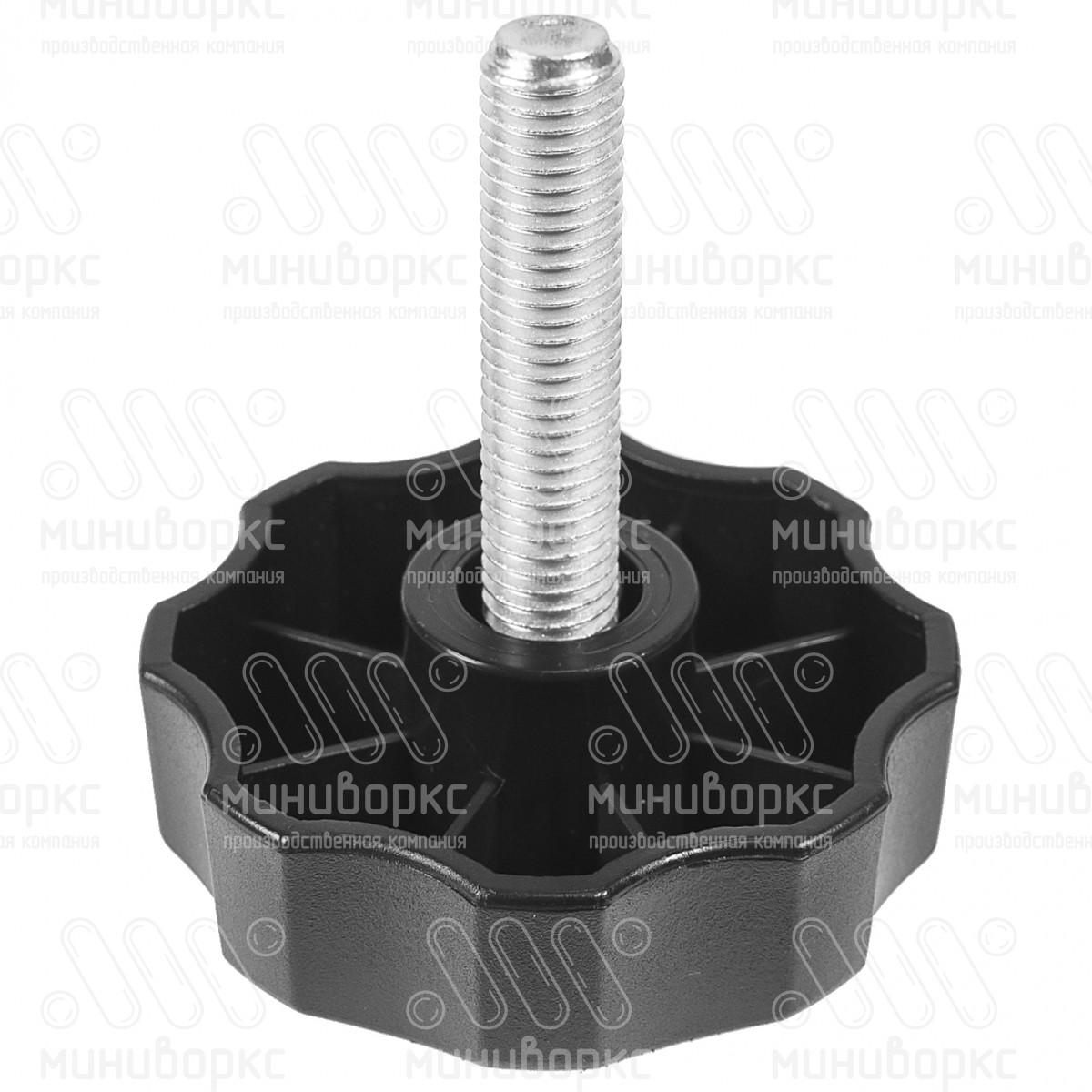 Фиксатор пластиковый с рукояткой m10x50 60 – Ф60М10-50БН | картинка 1