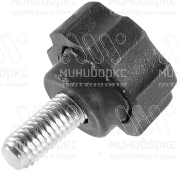 Фиксатор пластиковый с рукояткой m6x12 21 – Ф21М6-15БН | картинка 2
