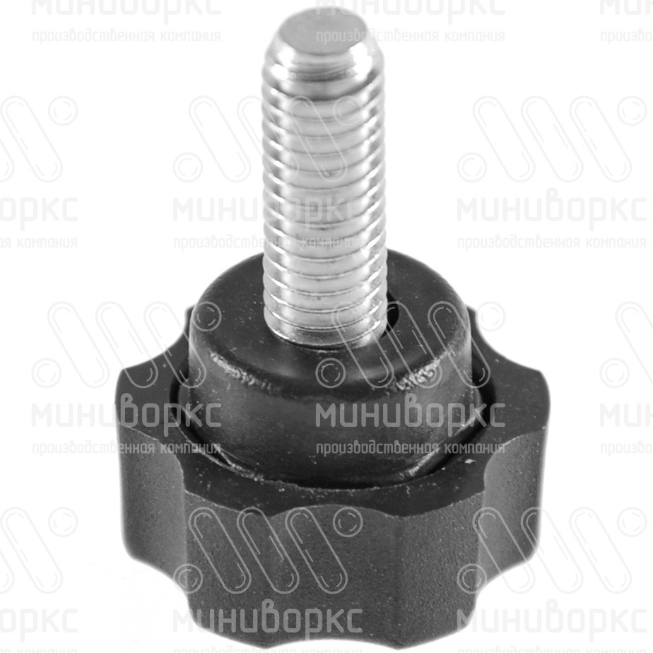 Фиксатор пластиковый с рукояткой m6x17 21 – Ф21М6-20СН | картинка 1