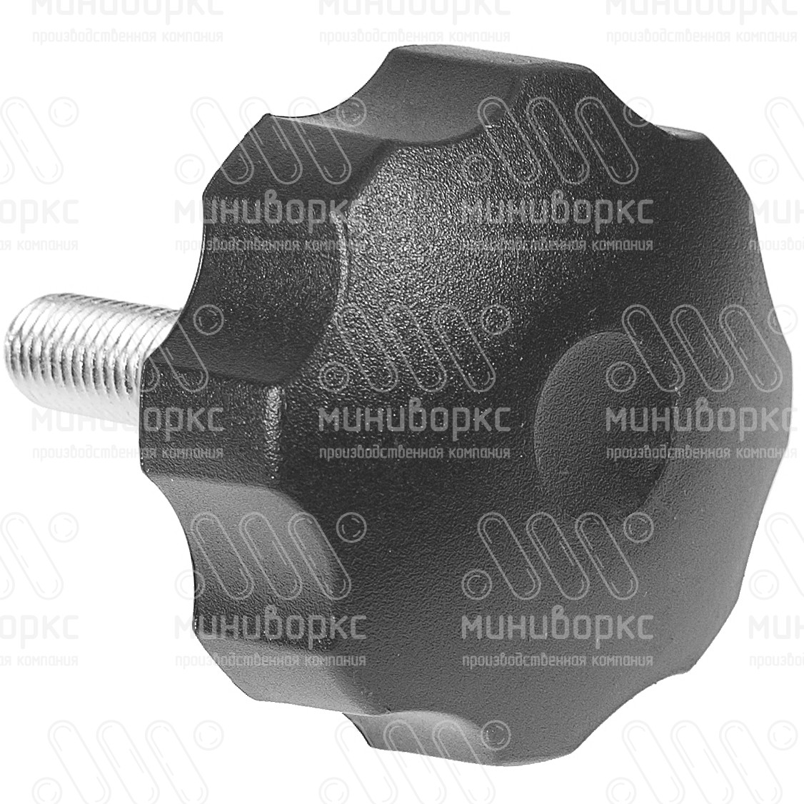 Фиксатор пластиковый с рукояткой m12x55 60 – Ф60М12-55ЧН | картинка 3