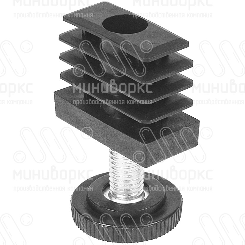 Комплекты прямоугольных заглушек с опорами 40x20 – 20-40M8.D32x30 | картинка 1
