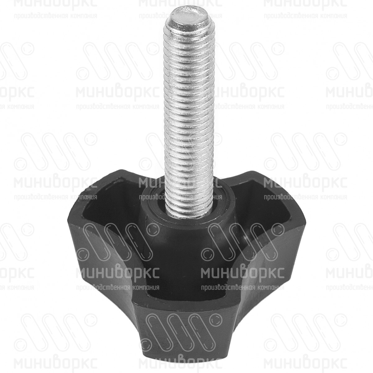 Фиксатор пластиковый с рукояткой m10x45 50 – Ф50М10-45ЧА | картинка 1