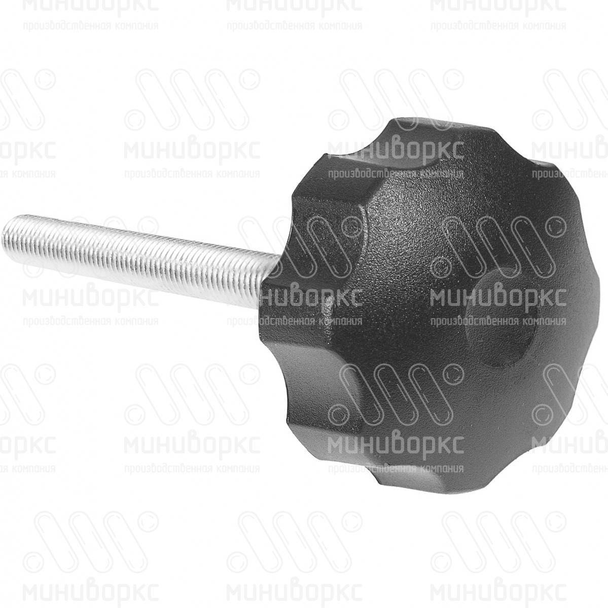 Фиксатор пластиковый с рукояткой m12x200 60 – Ф60М12-200ЧН | картинка 3