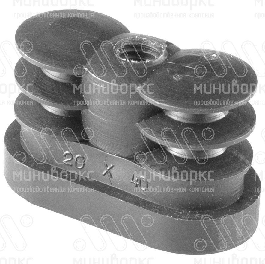 Заглушки для овальной труб 40x20 – 1105119021N | картинка 3