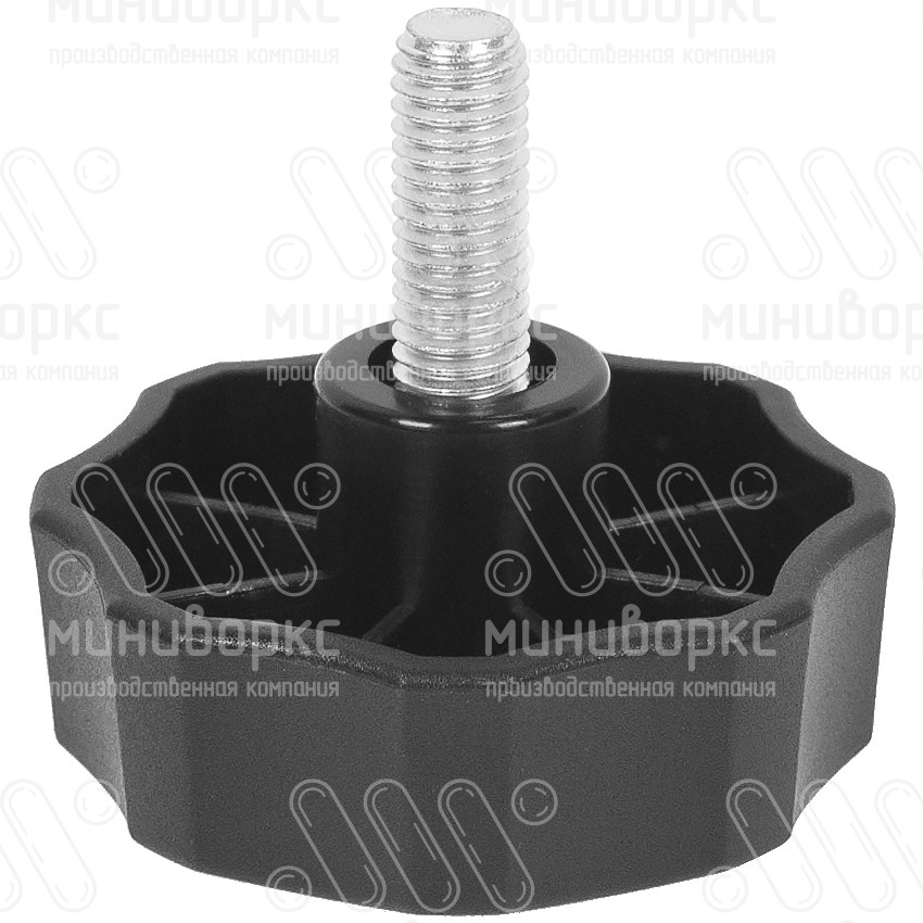 Фиксатор пластиковый с рукояткой m8x20 50 – Ф50М8-20ЧС | картинка 1
