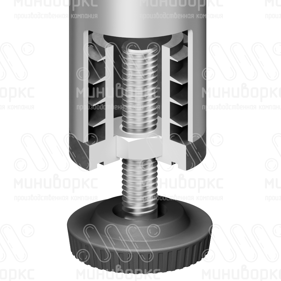 Опора резьбовая  m10x25 32 – 32М10-25ЧС | картинка 4