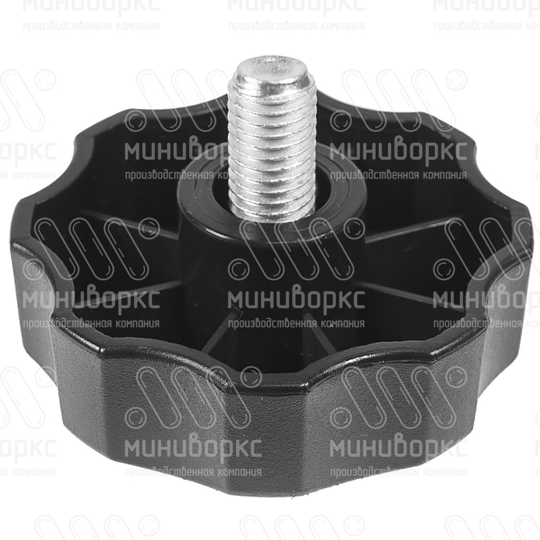 Фиксатор пластиковый с рукояткой m10x20 60 – Ф60М10-20СН | картинка 1