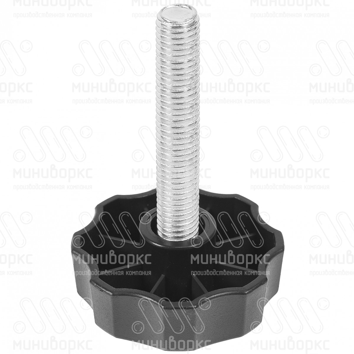 Фиксатор пластиковый с рукояткой m10x70 60 – Ф60М10-70ЧН | картинка 1