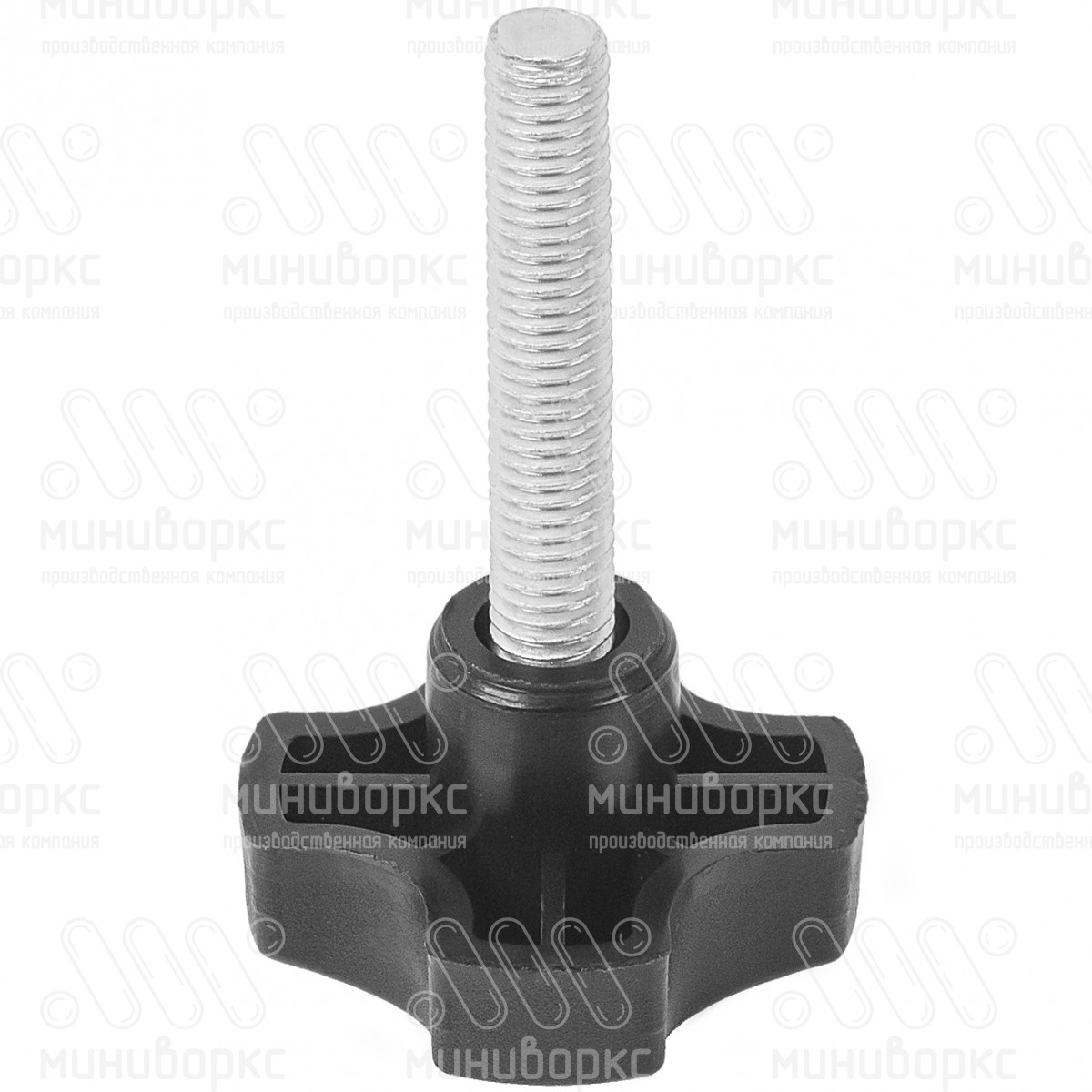 Фиксатор пластиковый с рукояткой m6x55 40 – Ф40М6-55СЕ | картинка 1