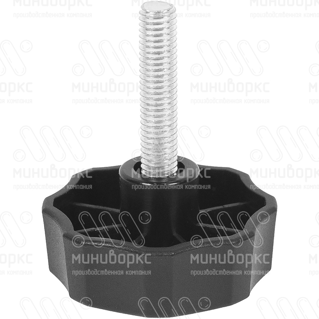 Фиксатор пластиковый с рукояткой m10x40 50 – Ф50М10-40ЧС | картинка 1