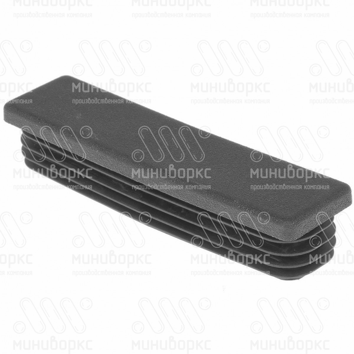 Заглушки для прямоугольной трубы 100x25 – ILR100x25-GRIGIO | картинка 1
