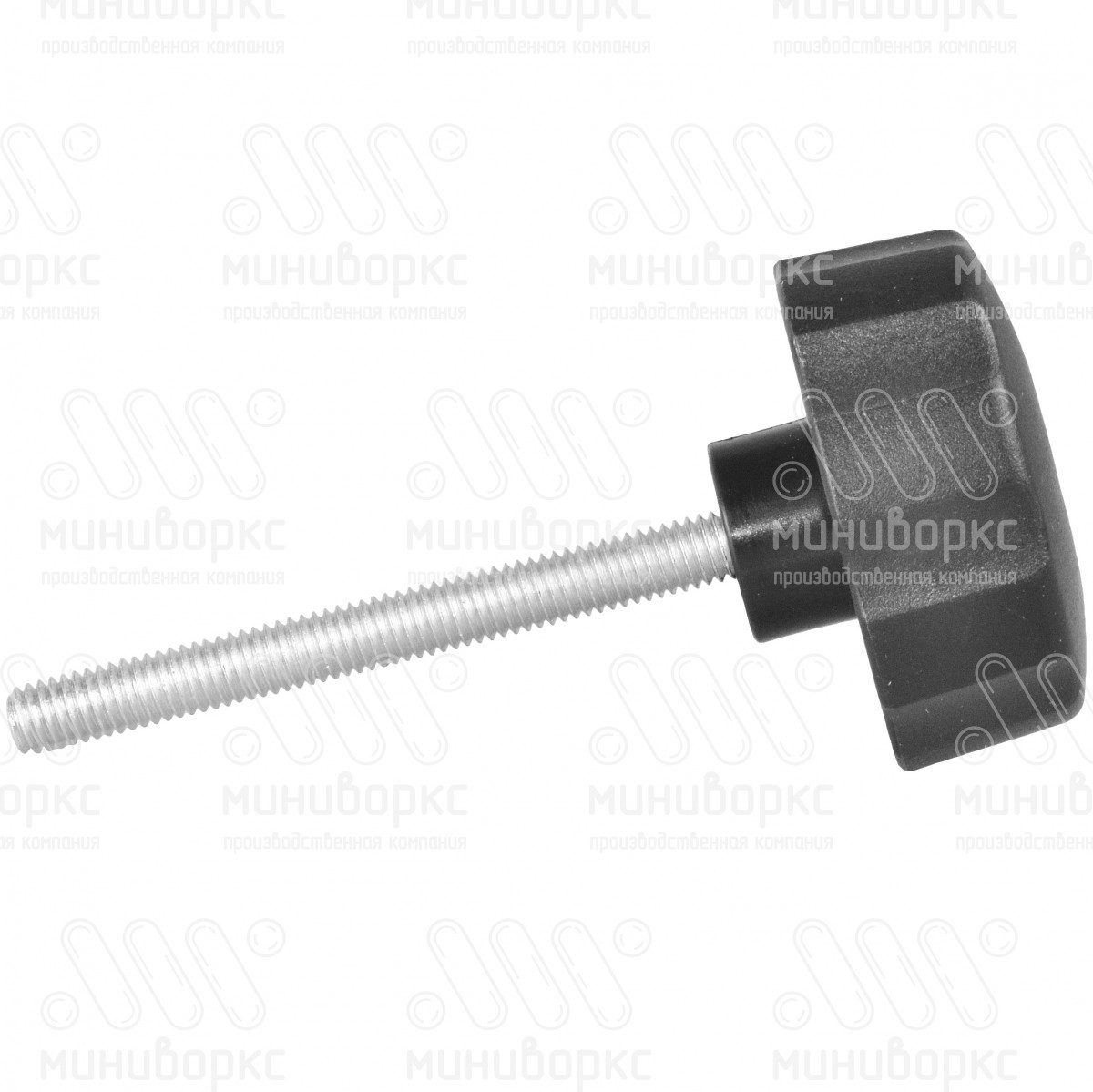 Фиксатор пластиковый с рукояткой m6x60 42 – Ф42М6-60ЧС | картинка 2