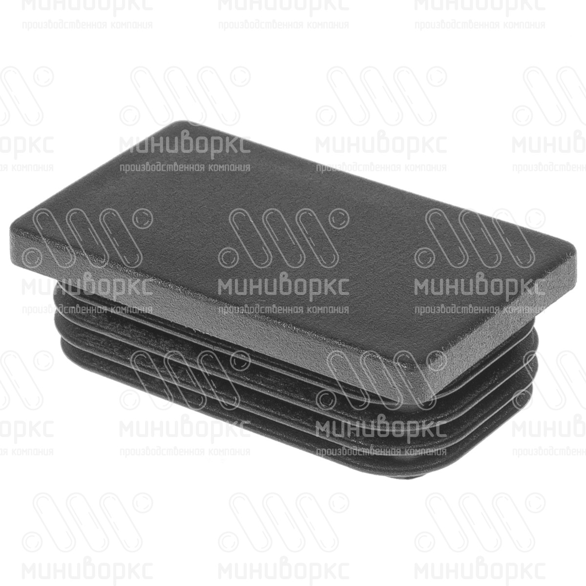 Заглушки для прямоугольной трубы 60x35 – ILR60x35-GRIGIO | картинка 1