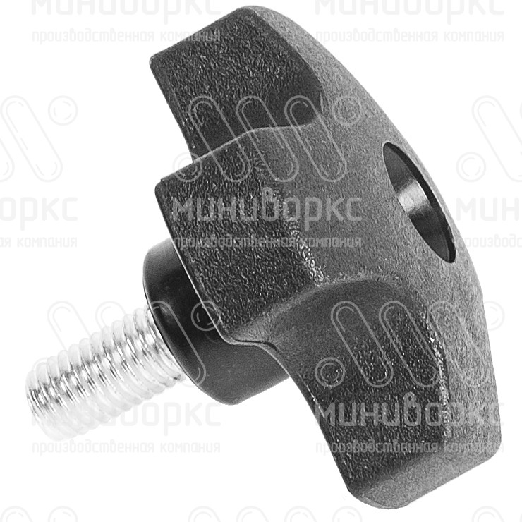 Фиксатор пластиковый с рукояткой m10x20 60 – Ф60М10-20СЕ | картинка 2