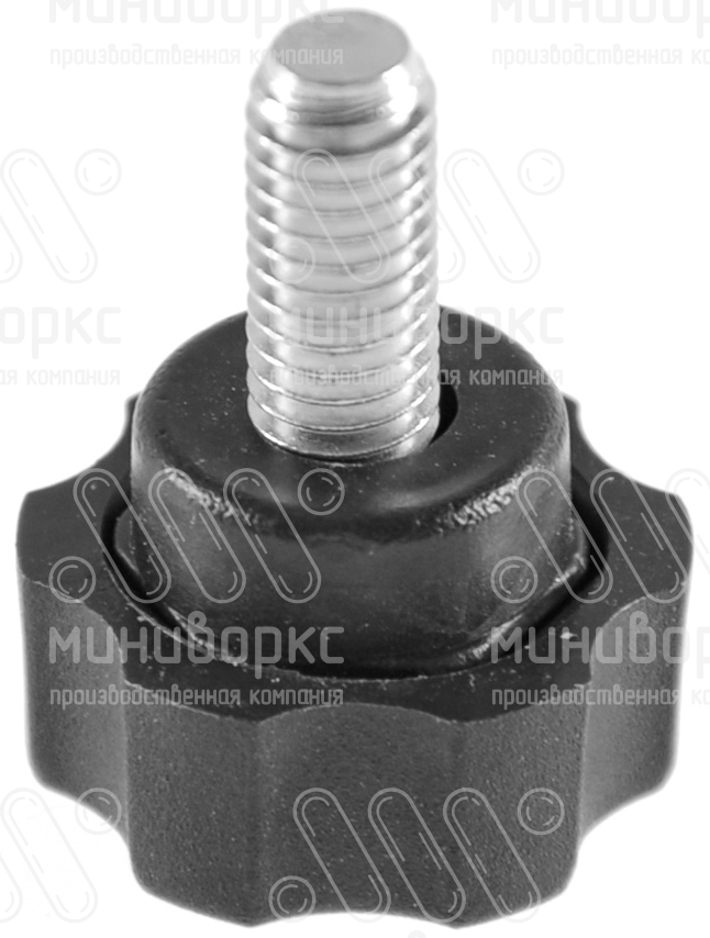 Фиксатор пластиковый с рукояткой m6x12 21 – Ф21М6-15БН | картинка 1
