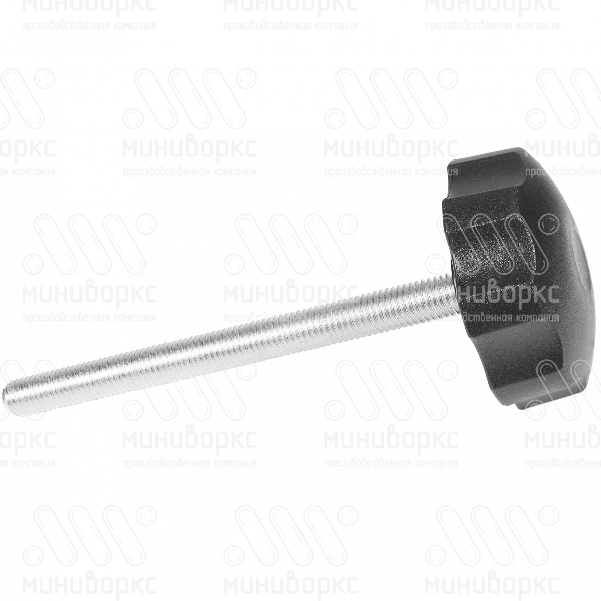 Фиксатор пластиковый с рукояткой m12x200 60 – Ф60М12-200ЧН | картинка 2